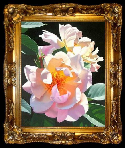 framed  unknow artist Still life floral, all kinds of reality flowers oil painting  80, ta009-2